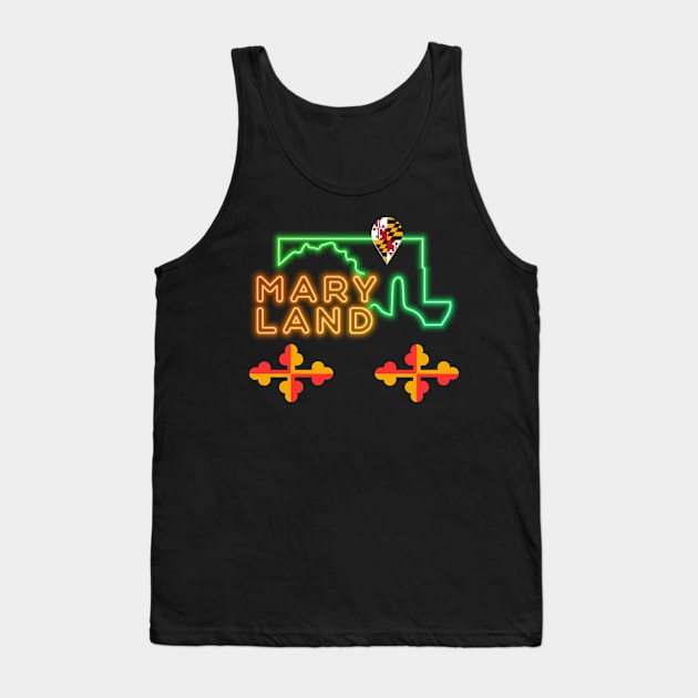 MARYLAND STATE DESIGN Tank Top by The C.O.B. Store